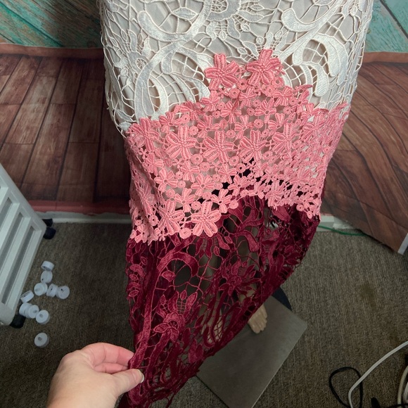 Maje Romarin Ombre Lace Midi Dress - Picture 7 of 9